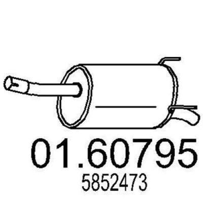 Billede af MTS 01.60795 Lydpotte 760 OPEL: Zafira B