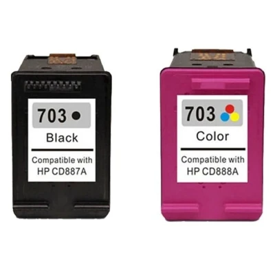 Billede af Rabat sæt! HP 703 BK/C M Y blækpatron 27 ml Kompatibel