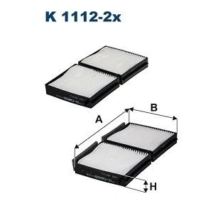 Billede af FILTRON K 1112 2x Kabinefilter Partikelfilter 116 215 22 MAZDA: 323 F 6