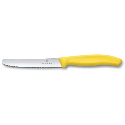 Billede af Victorinox Tomato / Sausage Knife Swiss Classic Yellow 11 cm