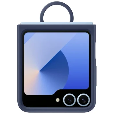 Billede af Samsung Silikone Back Cover med Ring Mørkeblå Galaxy Z Flip 6