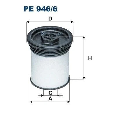 Billede af FILTRON PE 946/6 Brændstoffilter Filterindsats OPEL: Antara, CHEVROLET: Captiva