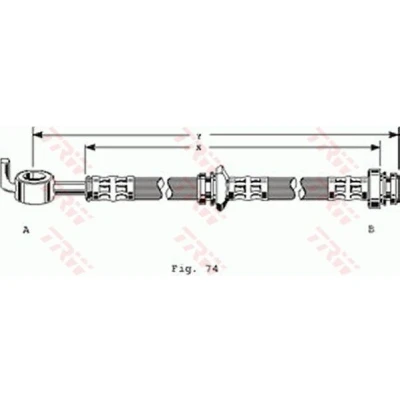 Billede af TRW PHD163 Bremseslange 436 M10x1