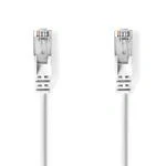 Billede af Cat 5e kabel SF/UTP RJ45 (8P8C) Hanstik 1.50 m Runde PVC Hvid Plastikpose