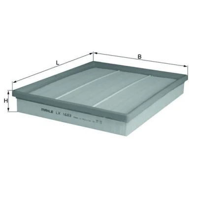 Billede af MAHLE ORIGINAL LX 1683 Luftfilter 42,1 234 290,0, 290,0 Filterindsats OPEL: Astra G CC, Zafira A, Caravan