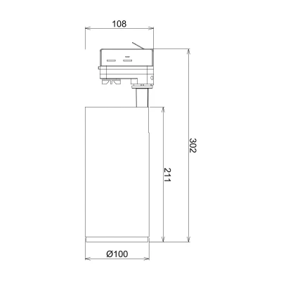 Billede af LED skinnespot Lucea 3 kreds 30 W sort