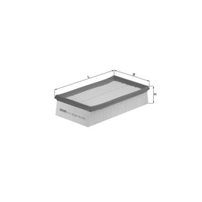Billede af MAHLE ORIGINAL LX 933/2 Luftfilter 57,3 141 238,0 Filterindsats RENAULT: CLIO 3, III Grandtour, 2, NISSAN: MICRA 3