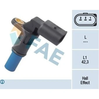 Billede af FAE 79176 Sensoren VOLKSWAGEN: Touran I, Golf 5, 4, AUDI: A4 B7 Sedan, Avant, A3 Sportback, SKODA: Octavia II Hatchback, 1 Combi