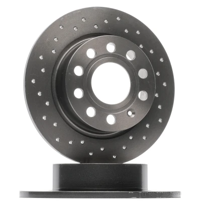 Billede af BREMBO XTRA LINE 08.9502.1X Bremseskiver 253 10 5 fuldstændigt, hullet coatet med skruer SEAT: Leon III ST, Altea XL, II Hatchback