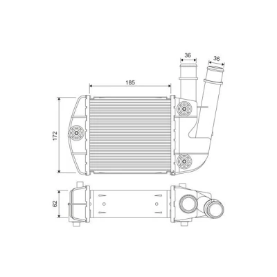 Billede af VALEO 818310 Intercooler Aluminium uden sensor