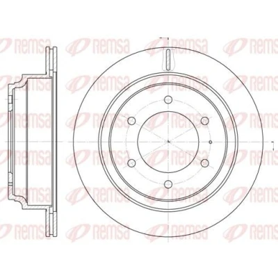 Billede af REMSA 6515.10 Bremseskiver bagaksel 313, 313 18 6 ventileret OPEL: Frontera A SUV