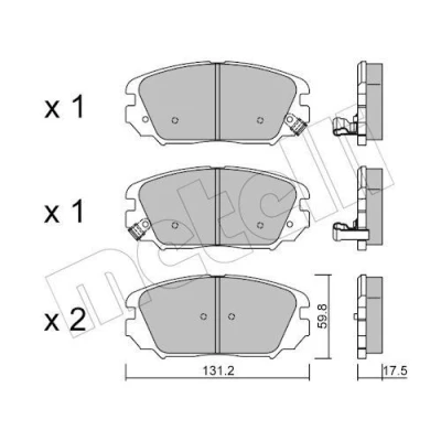 Billede af Bremseklodser METELLI 22 0885 0