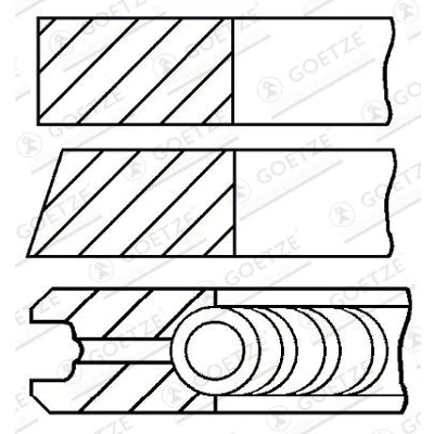 Billede af GOETZE ENGINE 08 138408 00 Stempelringsæt 71,4 0,6 FIAT: Punto II Hatchback, III Hatchback