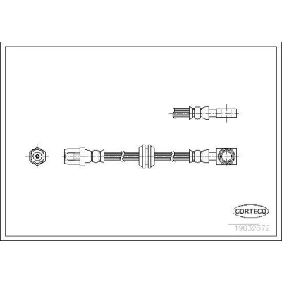 Billede af CORTECO 19032372 Bremseslange foraksel 591 MINI: Hatchback