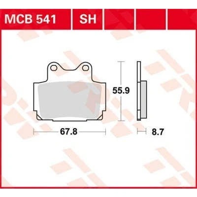 Billede af TRW Sinter Street MCB541SH Bremseklodser
