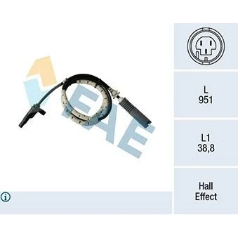 Billede af FAE 78185 ABS sensor uden kabel aktiv 2 BMW: 3 Sedan, Touring, Coupe