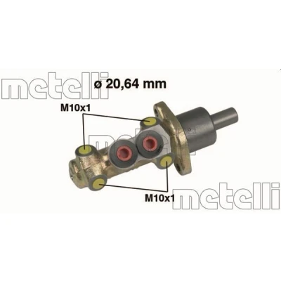 Billede af METELLI 05 0207 Bremsehovedcylinder 20,64 Støbejern VOLKSWAGEN: Lupo / 3L, GOLF 3