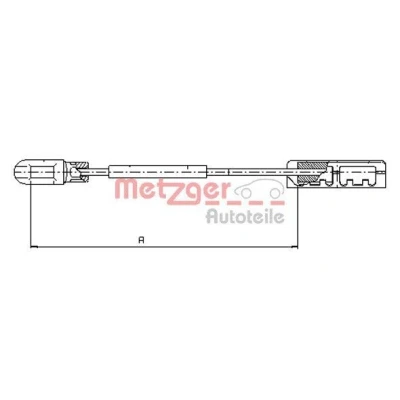 Billede af Kabel, parkeringsbremse METZGER 11.5935