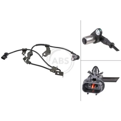Billede af A.B.S. 31902 ABS sensor passiv 600 sort MITSUBISHI: L200 III Pick up