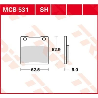 Billede af TRW Sinter Street MCB531SH Bremseklodser