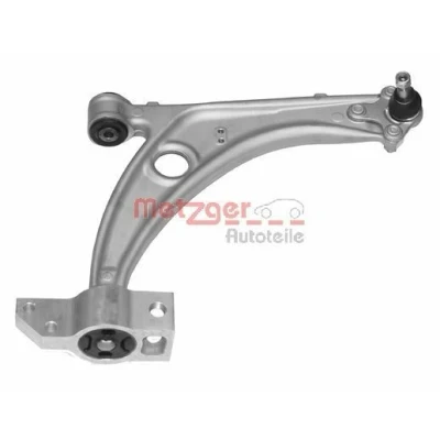 Billede af METZGER 58014702 Bærearm KIT + med bære /styreled, gummileje højre foraksel, nede krydsarm Aluminium VOLKSWAGEN: Passat B7 Variant