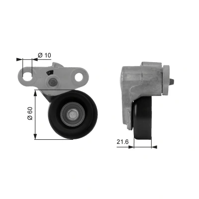 Billede af GATES T38159 Strammehjul FleetRunner Micro V Stretch Fit GMC: Yukon Xl 1500 II
