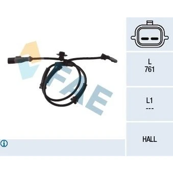 Billede af FAE 78096 ABS Sensor foraksel Hall princip 2 761