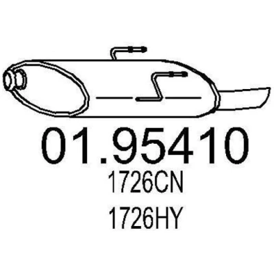 Billede af MTS 01.95410 Lydpotte 645 PEUGEOT: 406 Sedan