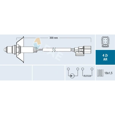 Billede af FAE 75608 Lambdasonde HONDA: Jazz 3
