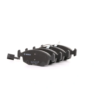 Billede af BOSCH 0 986 494 463 Bremseklodser Low Metallic med indbygget slidsensor stempelklips, anti knirke plade FIAT: 500 Hatchback