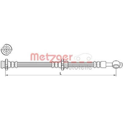 Billede af METZGER 4110471 Bremseslange 486 M10 x 1