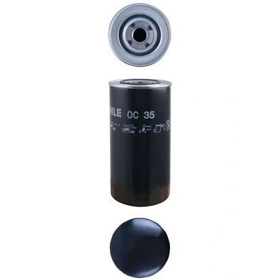 Billede af MAHLE ORIGINAL OC 35 Oliefilter med en returløbs stop ventil Påskruet filter IVECO: EuroCargo I III, MAN: TGL, SCANIA: P,G,R,T series