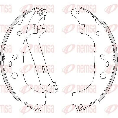 Billede af REMSA 4206.01 Bremsebakker bagaksel 228,6 42,3 med arm FORD: Focus 2 Kombi