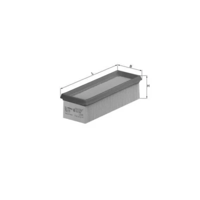 Billede af MAHLE ORIGINAL LX 788 Luftfilter 57,3 77 185,8 Filterindsats PEUGEOT: 206 Hatchback, RENAULT: CLIO 2, TWINGO 1