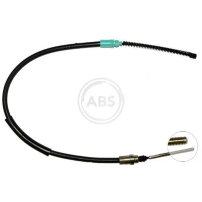 Billede af A.B.S. K16737 Håndbremsekabel 824 Tromlebremse til venstre /højrestyring PEUGEOT: 406 Coupe, Stationcar