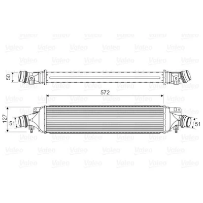 Billede af VALEO 818329 Intercooler uden EGR ventil OPEL: Corsa D Hatchback
