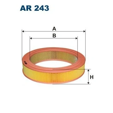 Billede af FILTRON AR 243 Luftfilter 59 280 Filterindsats MAZDA: 626 3 Coupe