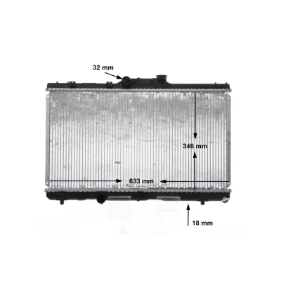 Billede af MAHLE ORIGINAL CR 162 000S Radiator til køretøjer med/uden klimaanlæg 347 634 18 Loddet køleripper TOYOTA: Corolla VIII Compact, VII Compact