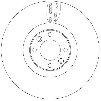 Billede af Bremseskive TRW DF6140