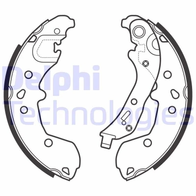 Billede af DELPHI LS2148 Bremsebakker 203 38 VOLKSWAGEN: Polo VI