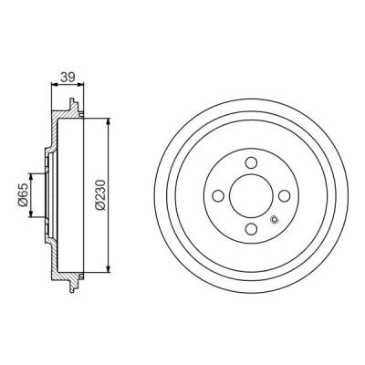Billede af BOSCH 0 986 477 194 Bremsetromler 290 bagaksel