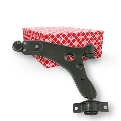 Billede af FEBI BILSTEIN 15682 Bærearm med holder leje, bære /styreled venstre foraksel, nede krydsarm Stålplade FORD: Focus Mk1 Hatchback