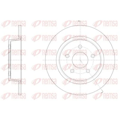 Billede af REMSA 61459.00 Bremseskiver bagaksel 279,8, 279,8 11 5 fuldstændigt FORD: C Max 2, KUGA Grand