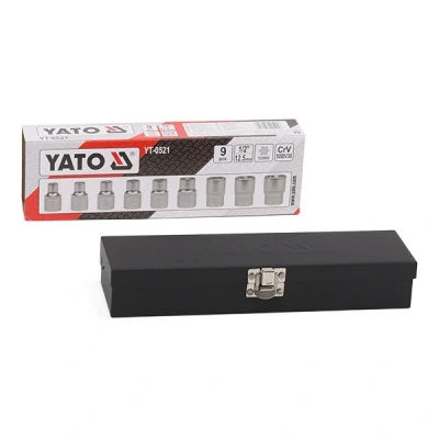 Billede af YATO YT 0521 Topsæt 9 Torx Krom vanadium stål 1/2
