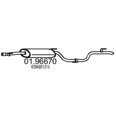 Billede af MTS 01.96670 Lydpotte 2420 MERCEDES BENZ: Vito Van