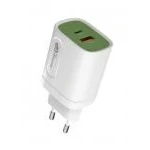 Billede af GP 20W USB A &amp; C Charger incl. Adapter for EU,CN and UK
