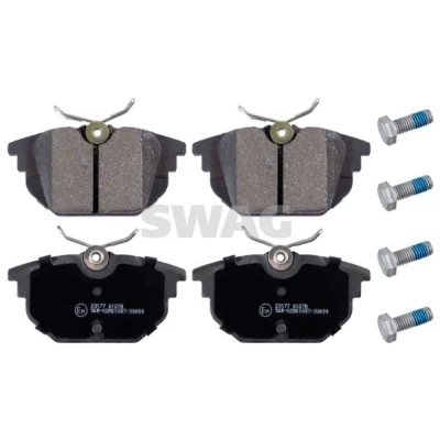 Billede af SWAG 70 91 6172 Bremseklodser bagaksel Ekskl. slidadvarselskontakt med skruesæt ALFA ROMEO: Spider, 33 Hatchback, 155, FIAT: Punto I Hatchback