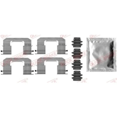 Billede af QUICK BRAKE 109 0006 Tilbehørssæt, skivebremsebelægning CITROËN: C1 I, II, TOYOTA: Aygo, PEUGEOT: 108 Hatchback, 107 Hatchback