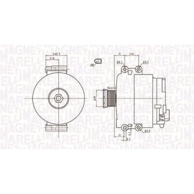 Billede af MAGNETI MARELLI 063731774010 Generator 12V 150A BMW: 5 Sedan, 3 Touring, Sedan