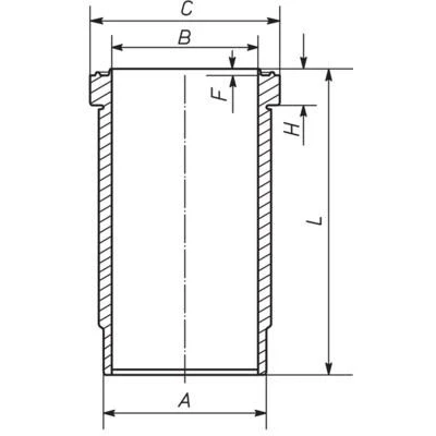 Billede af Cylinderforing MAHLE ORIGINAL 227 WN 67 01